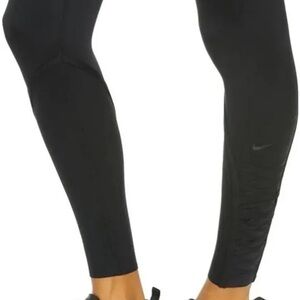Nike Black Lace Up Athletic Leggings
